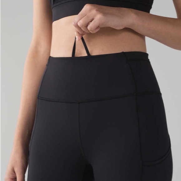 Lululemon Black Fast & Free Crop II 19” - Picture 4 of 13